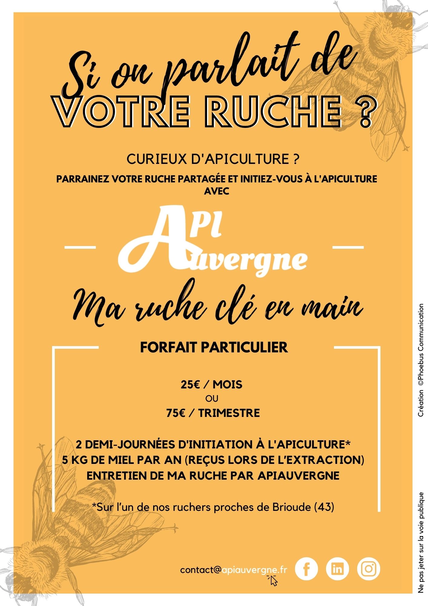 apiauvergne location de ruche en entreprise puy de dome haute loire auvergne